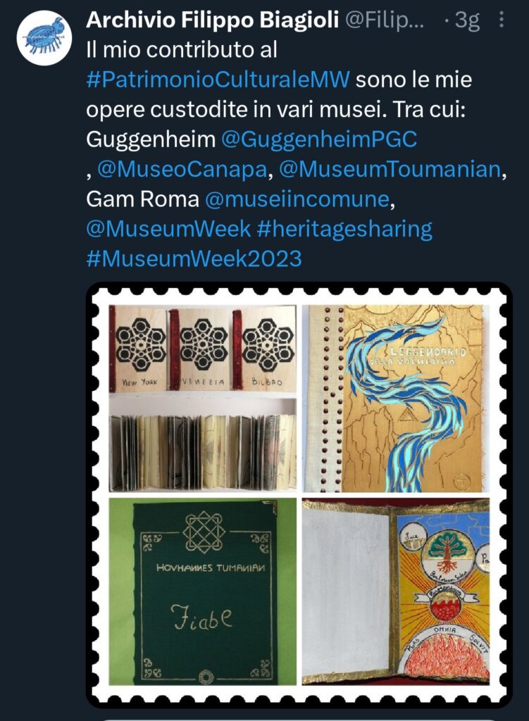 Museumweek2023 Filippo Biagioli Twitter